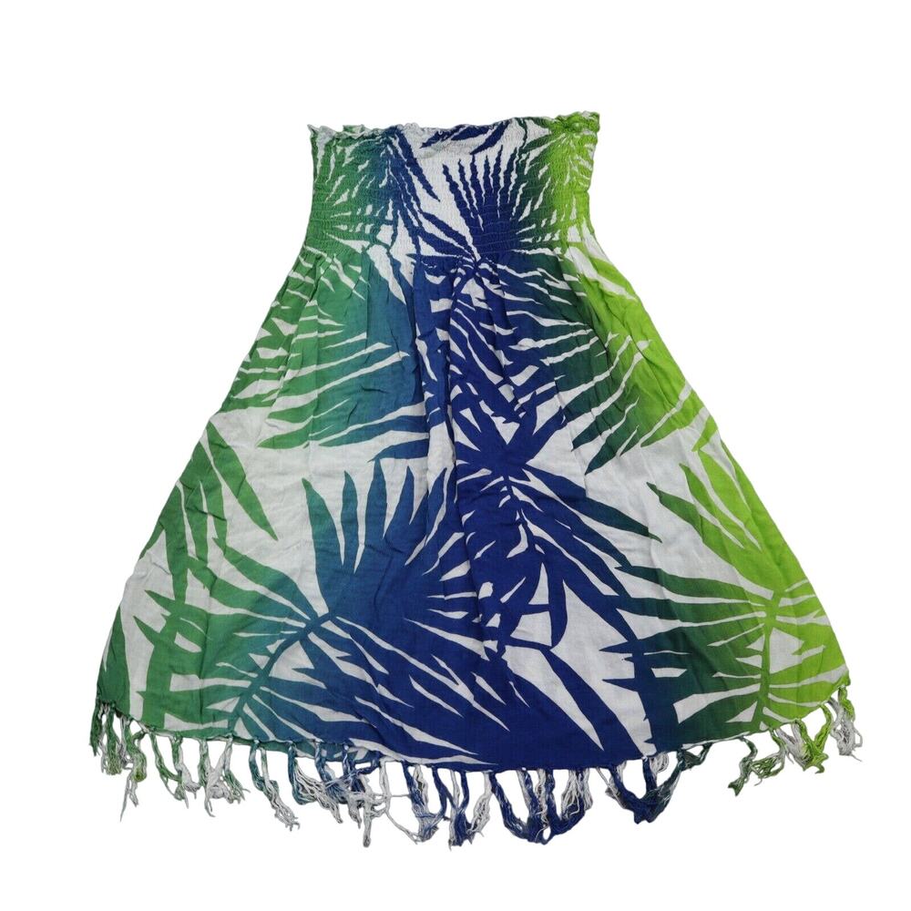 Club Z Collection Dress Womens XL Multicolor Fit and Flare Tube Top Dress